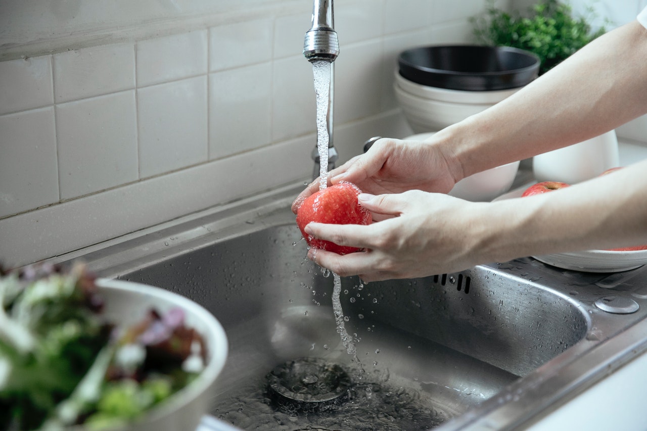 my kitchen sink is still gurgeling after using products