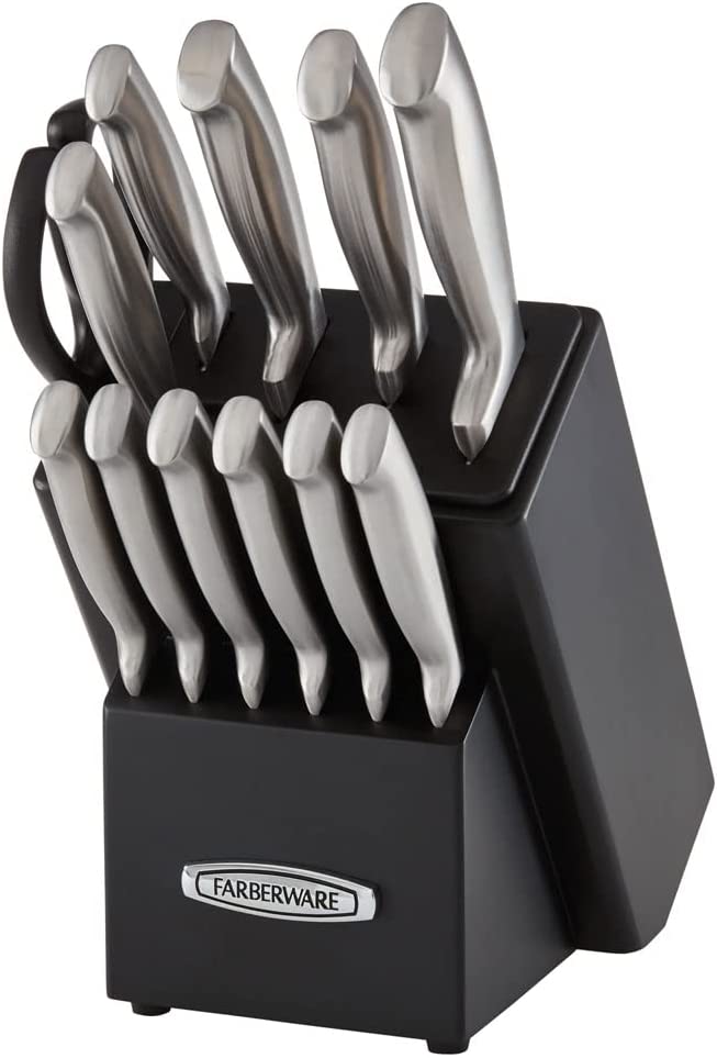 Farberware Self-Sharpening 13-Piece Knife Set with Built-in Sharpener