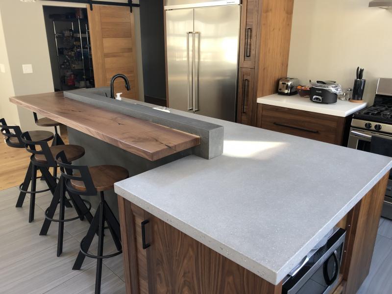 concrete countertop low maintenance