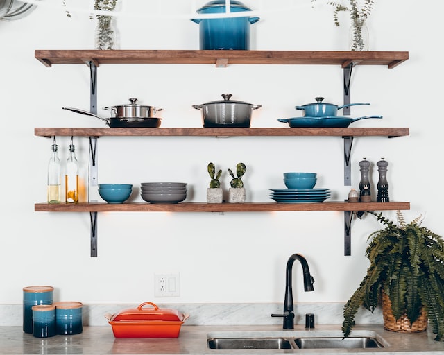 kitchen shelves